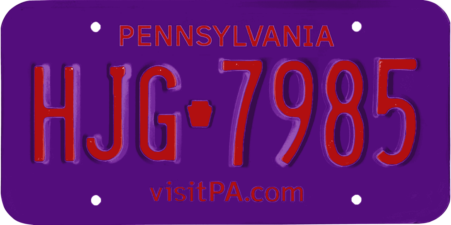 Pennsylvania License Plate Wrap Kit