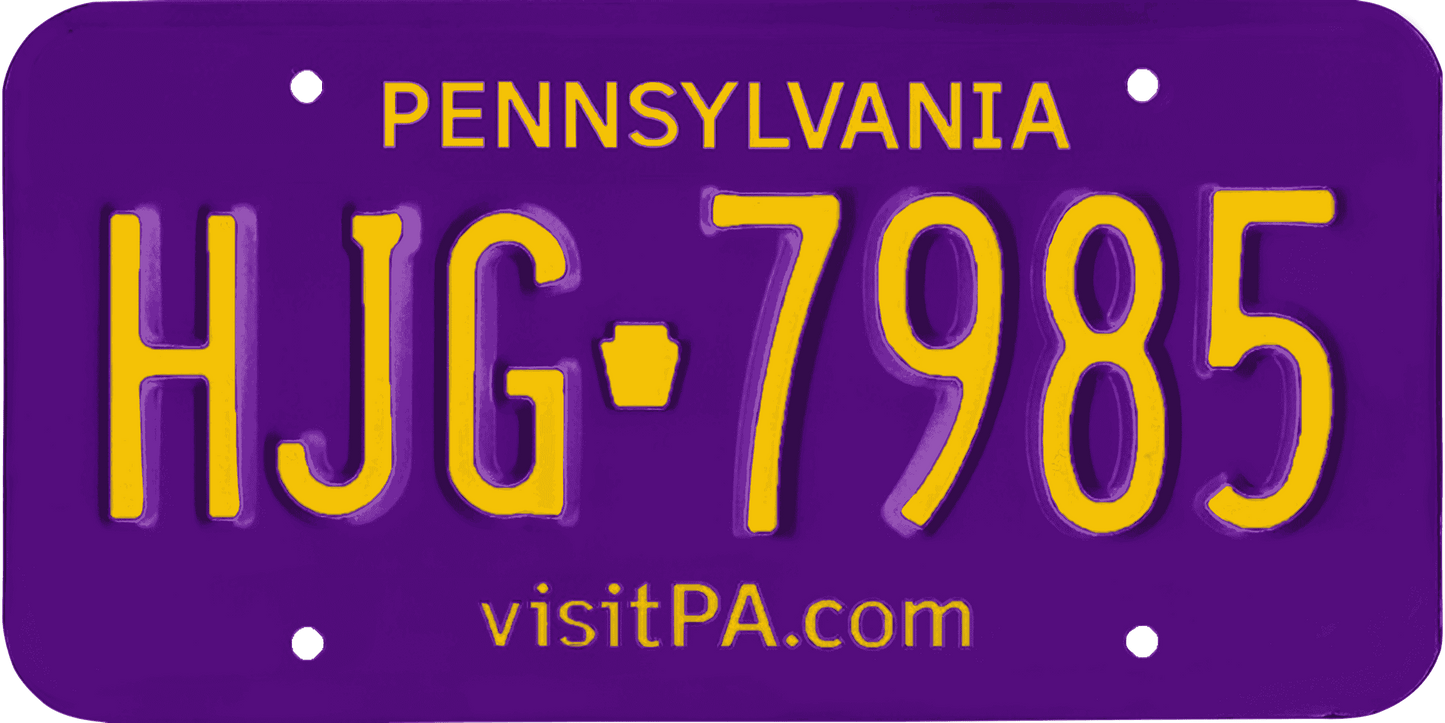 Pennsylvania License Plate Wrap Kit