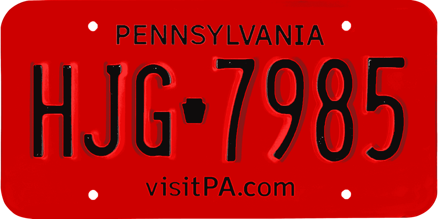 Pennsylvania License Plate Wrap Kit