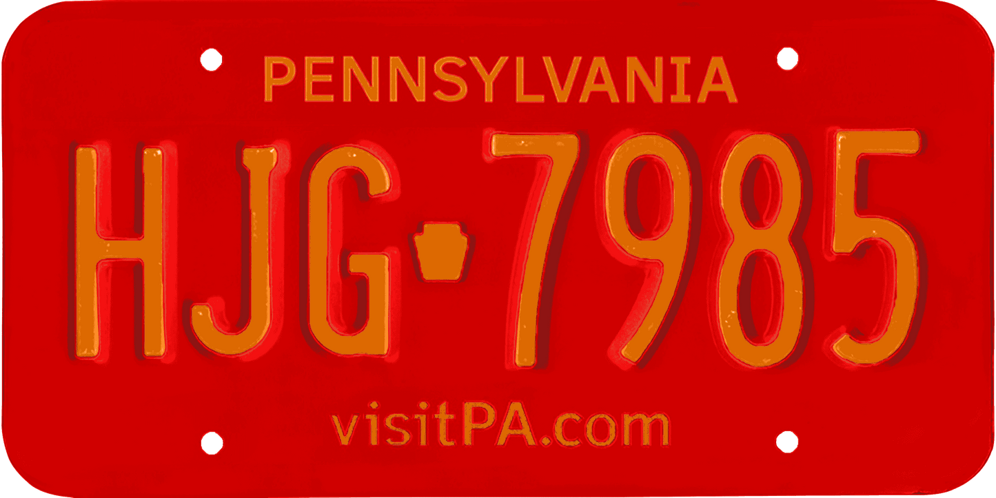 Pennsylvania License Plate Wrap Kit