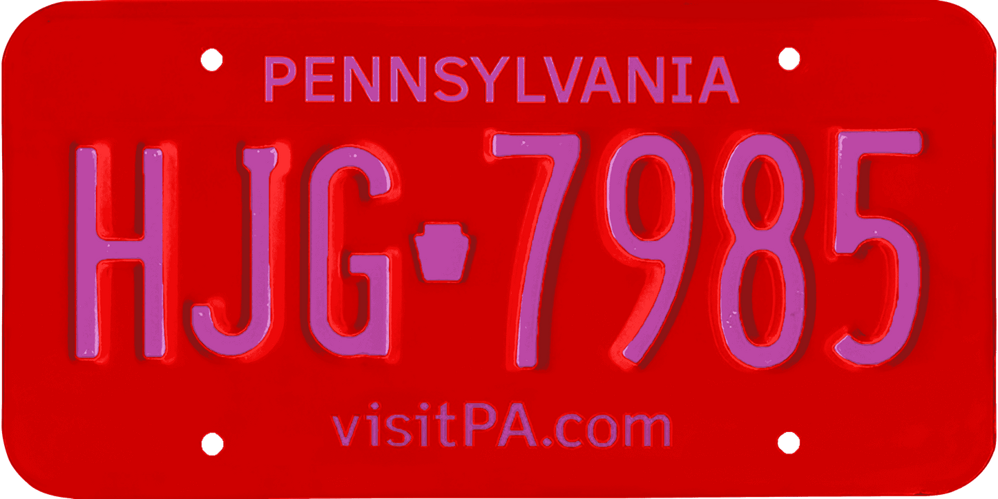 Pennsylvania License Plate Wrap Kit