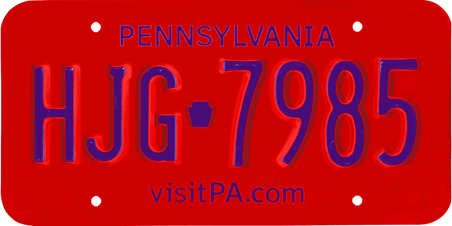 Pennsylvania License Plate Wrap Kit