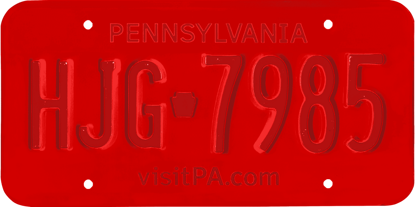 Pennsylvania License Plate Wrap Kit