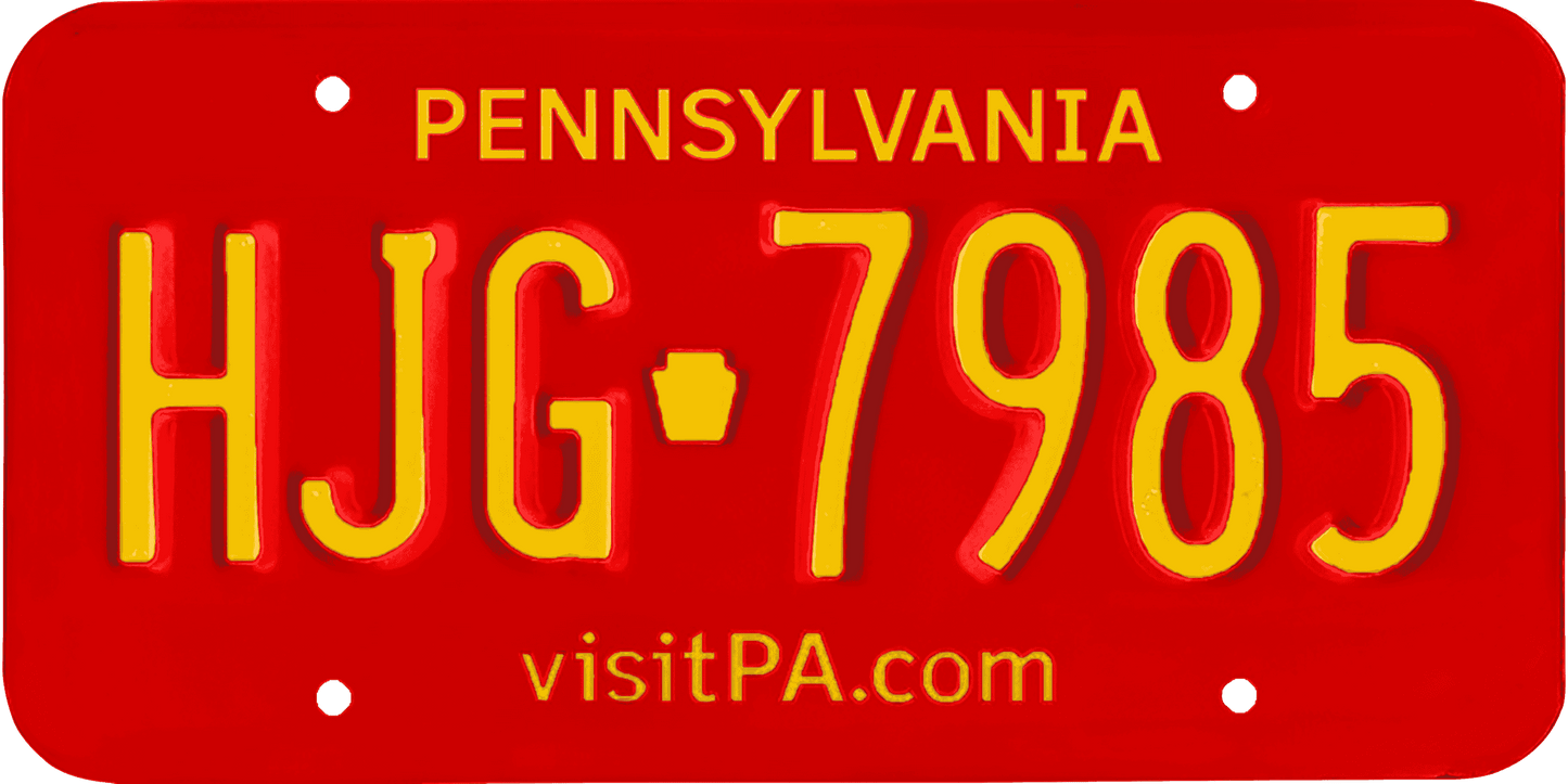 Pennsylvania License Plate Wrap Kit