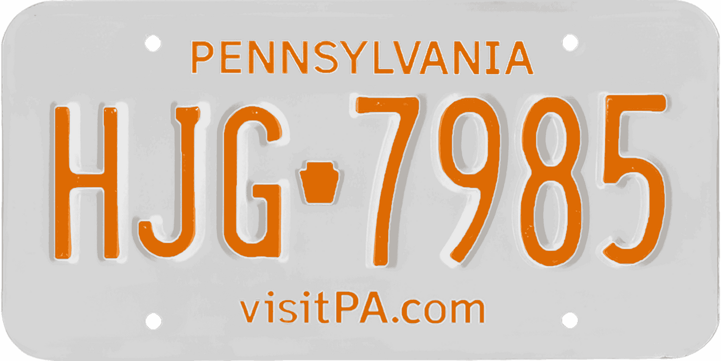 Pennsylvania License Plate Wrap Kit