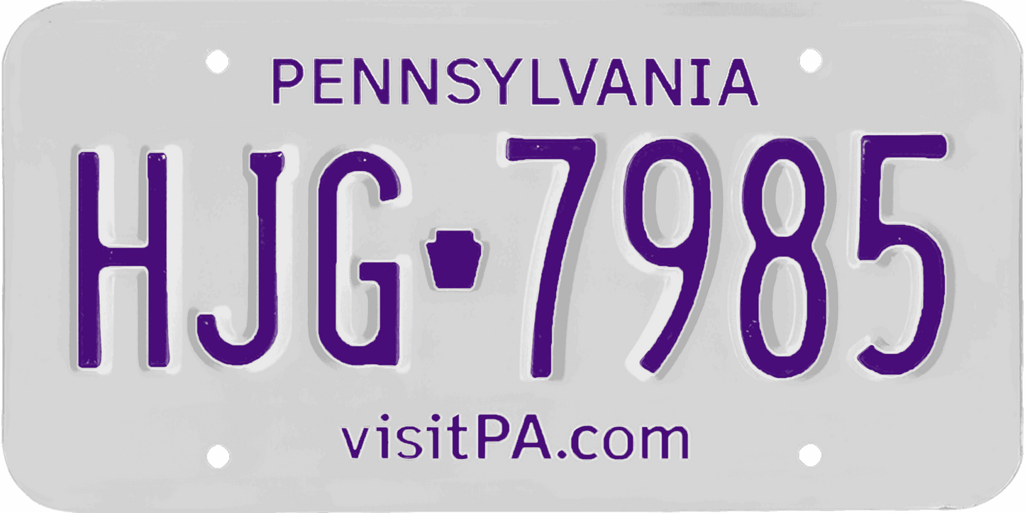 Pennsylvania License Plate Wrap Kit