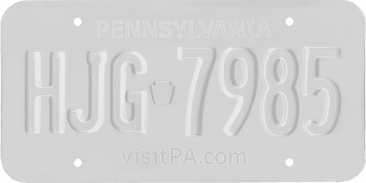 Pennsylvania License Plate Wrap Kit