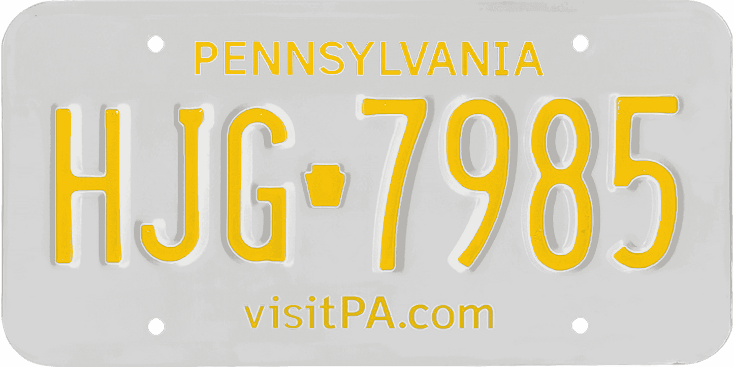 Pennsylvania License Plate Wrap Kit