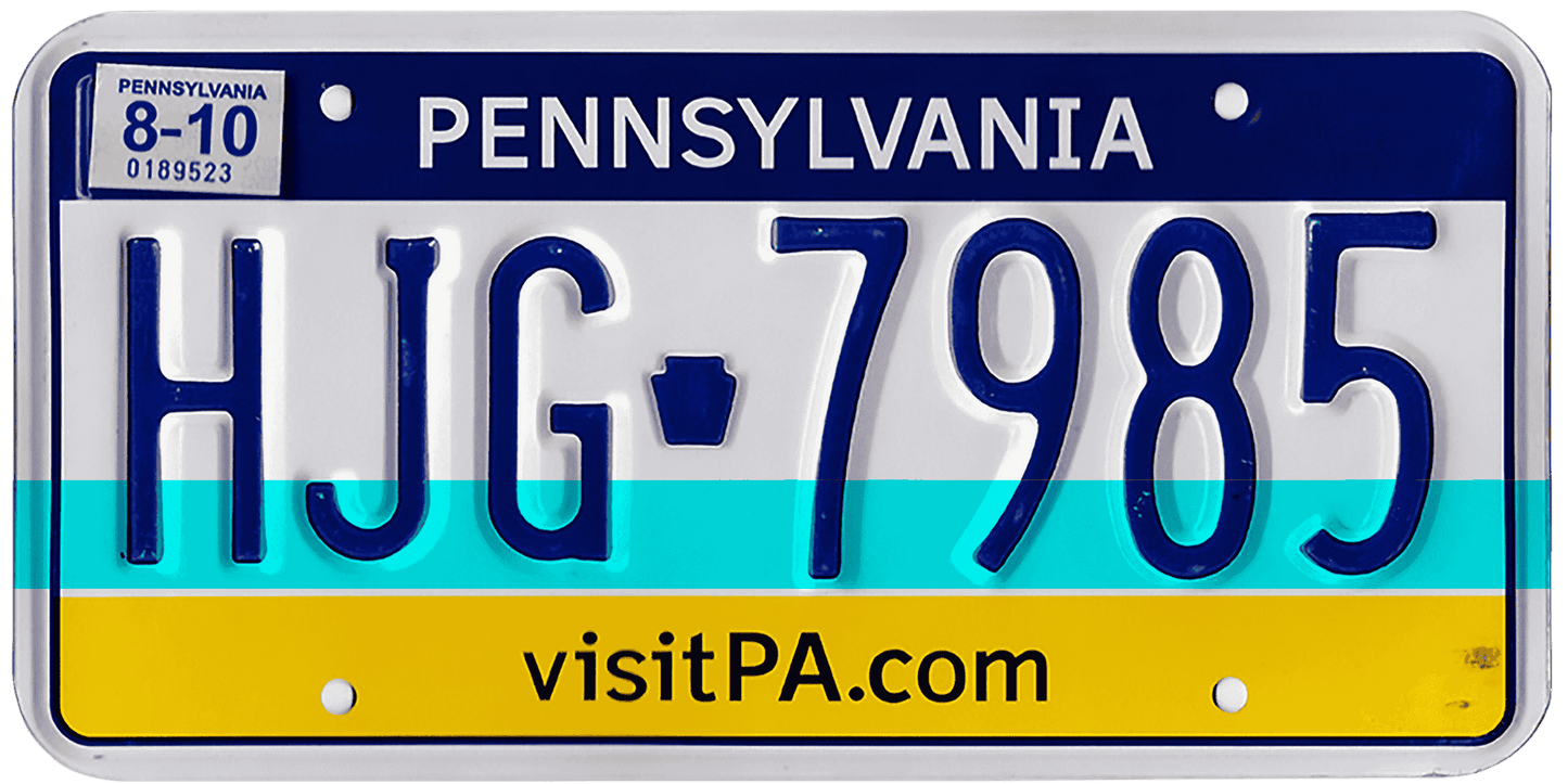 Pennsylvania License Plate Wrap Kit