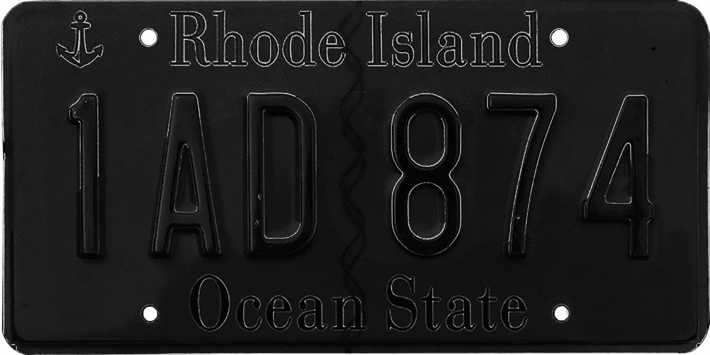 Rhode Island License Plate Wrap Kit