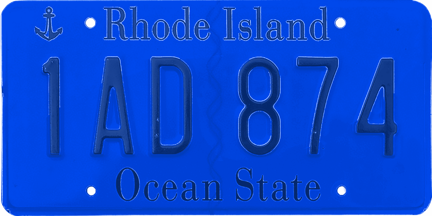 Rhode Island License Plate Wrap Kit