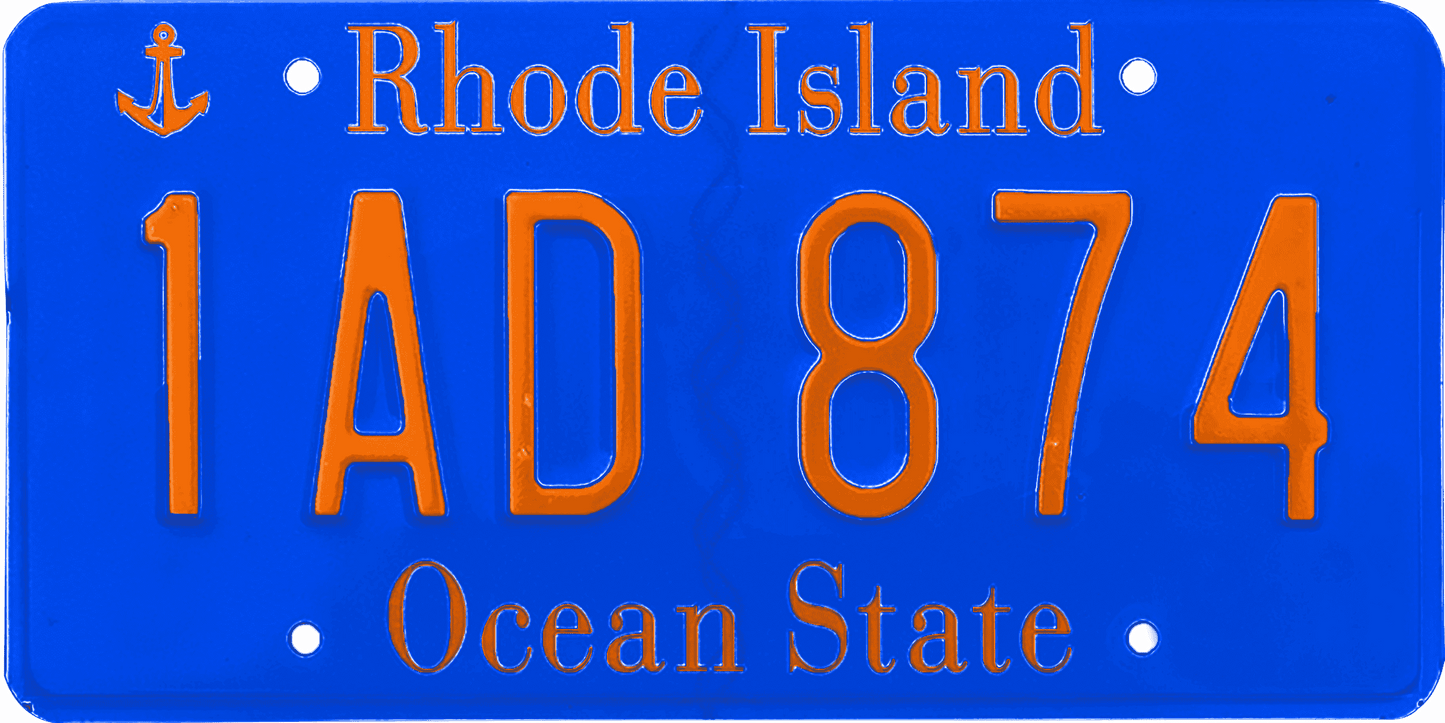 Rhode Island License Plate Wrap Kit