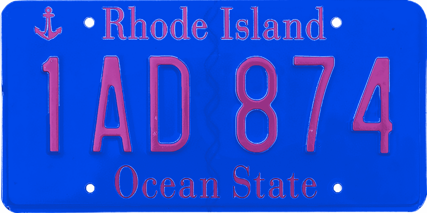 Rhode Island License Plate Wrap Kit