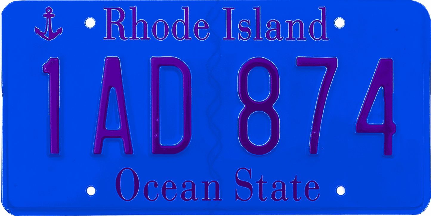 Rhode Island License Plate Wrap Kit