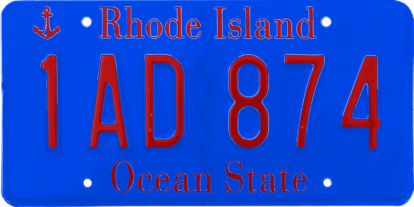 Rhode Island License Plate Wrap Kit