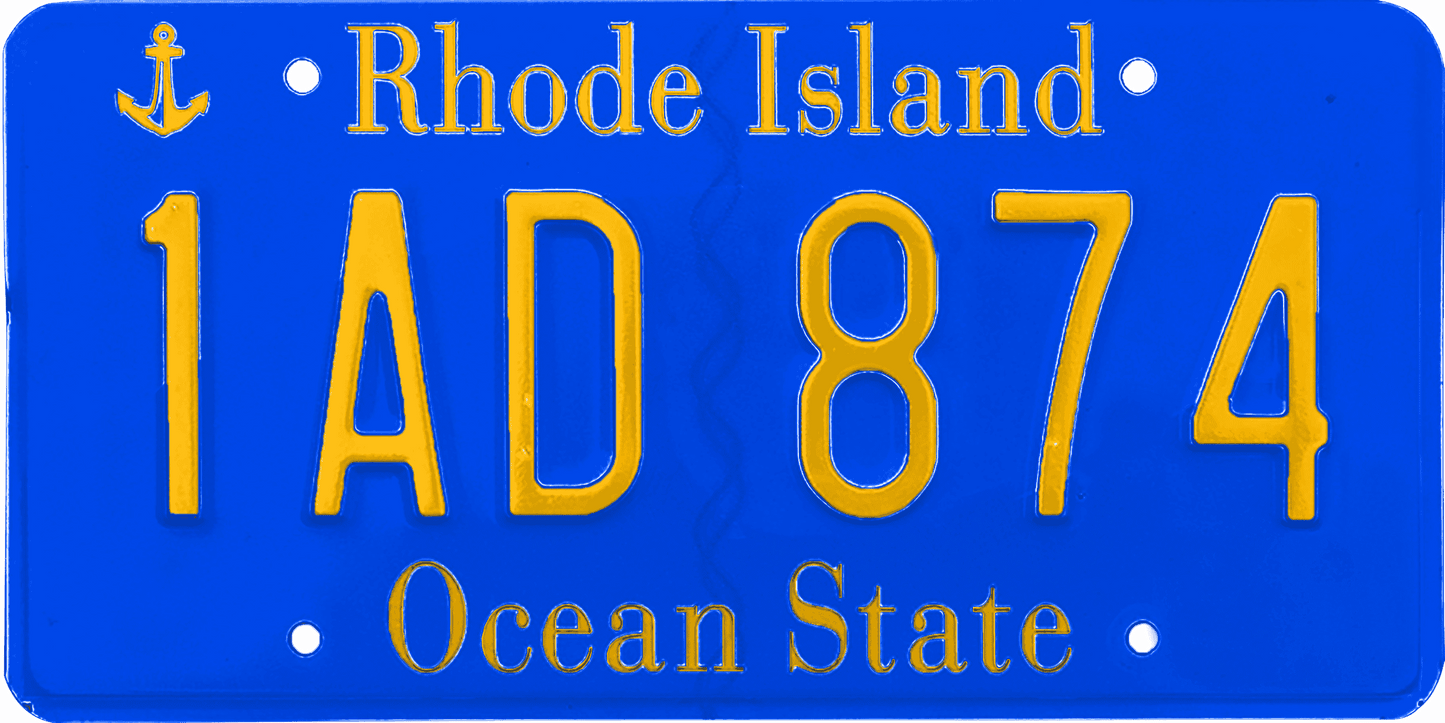 Rhode Island License Plate Wrap Kit