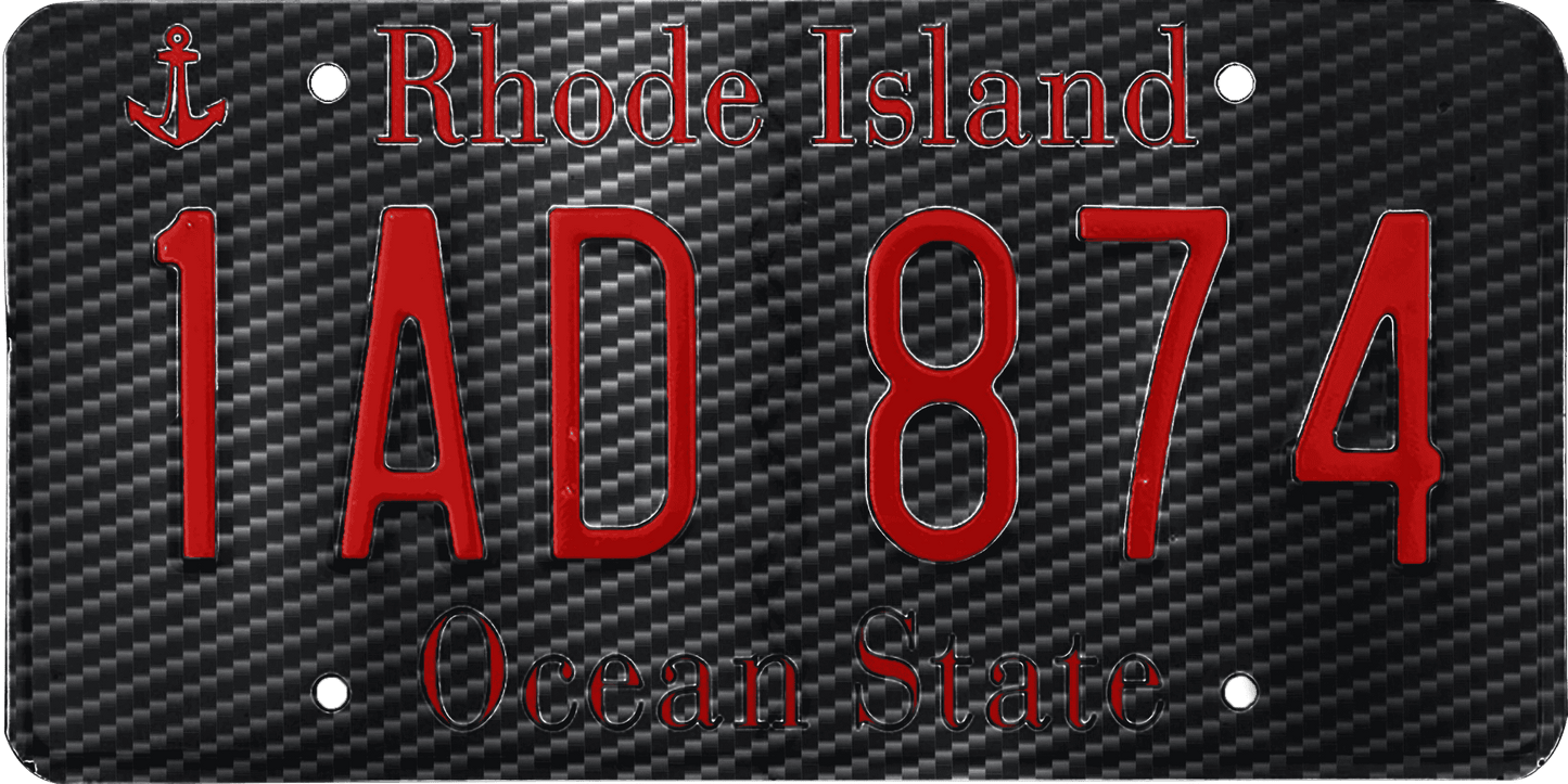 Rhode Island License Plate Wrap Kit