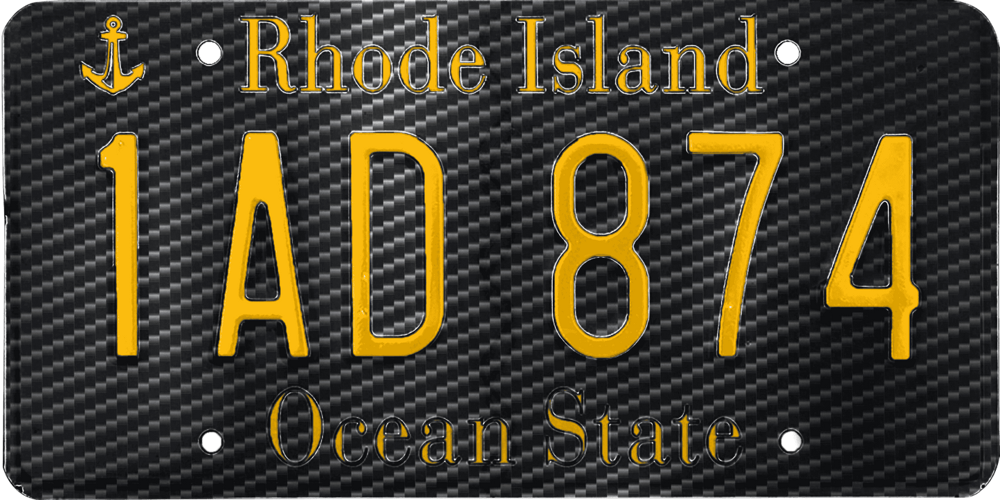 Rhode Island License Plate Wrap Kit