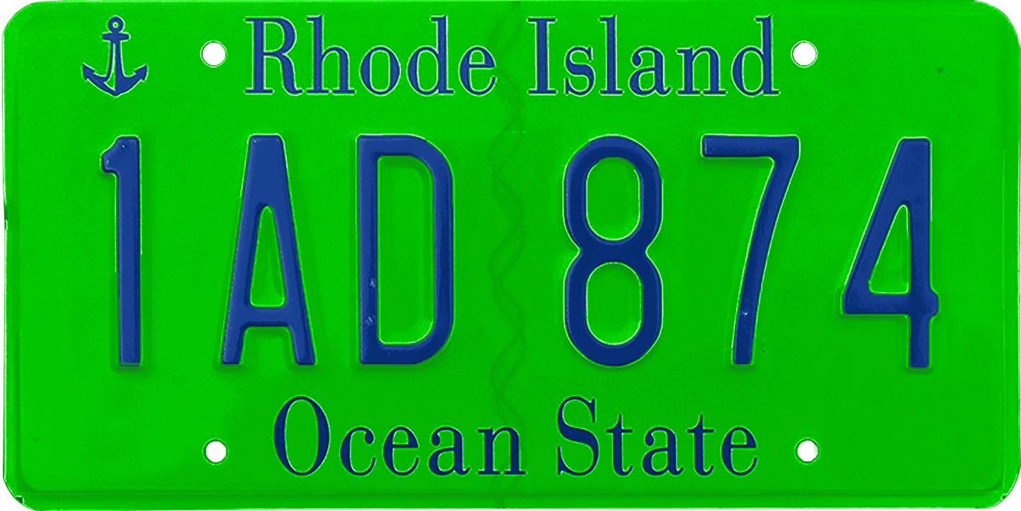 Rhode Island License Plate Wrap Kit