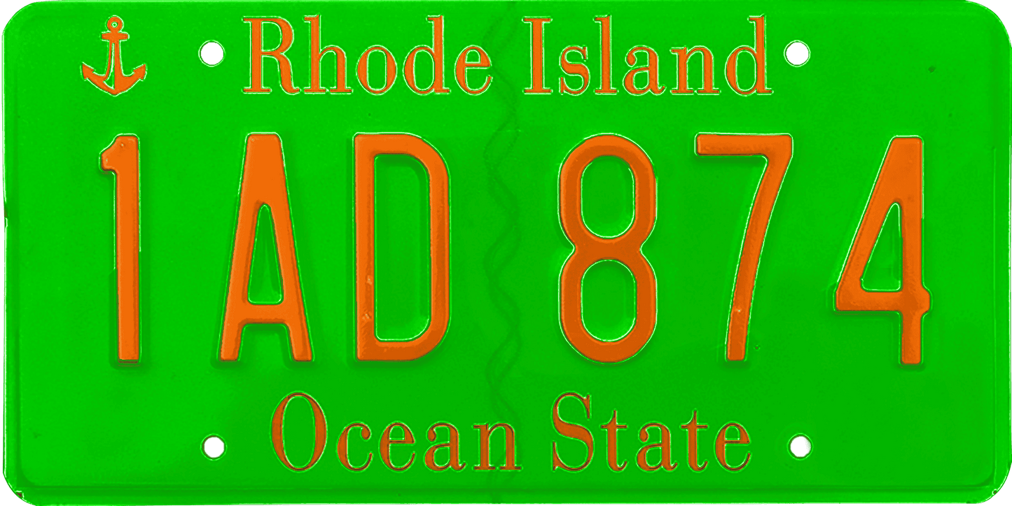 Rhode Island License Plate Wrap Kit