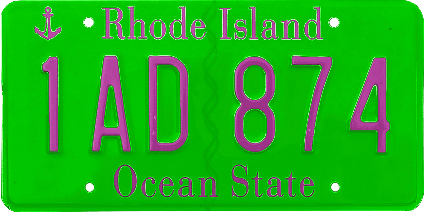 Rhode Island License Plate Wrap Kit