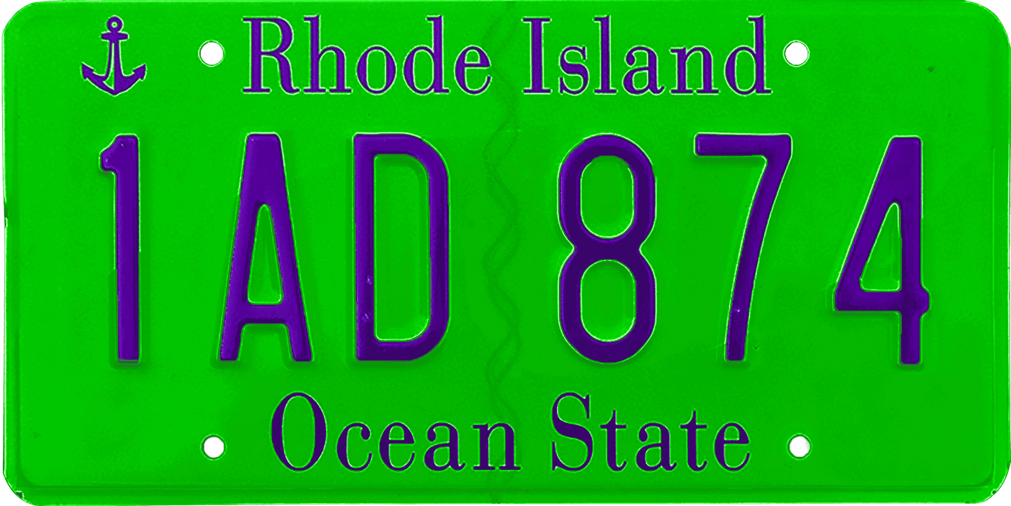 Rhode Island License Plate Wrap Kit