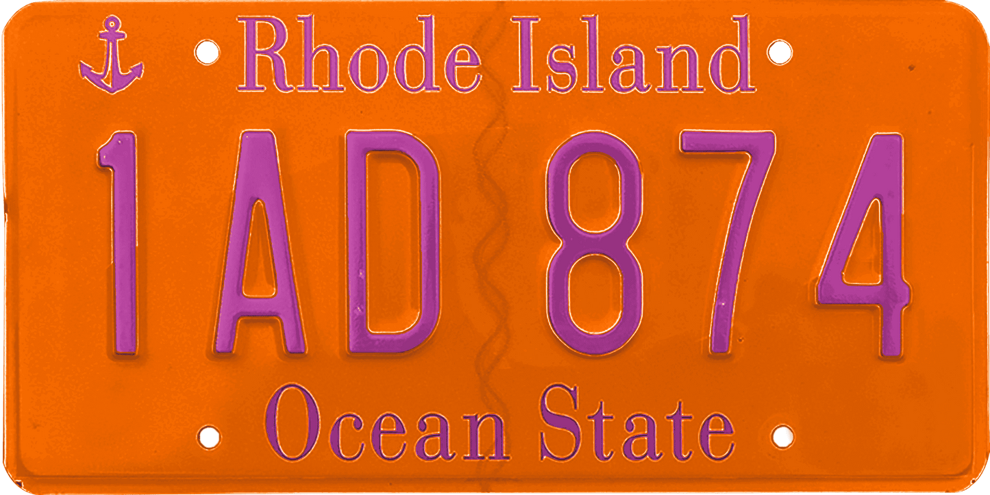 Rhode Island License Plate Wrap Kit