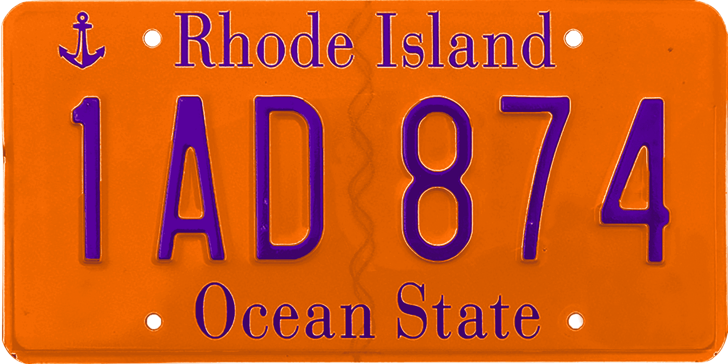 Rhode Island License Plate Wrap Kit