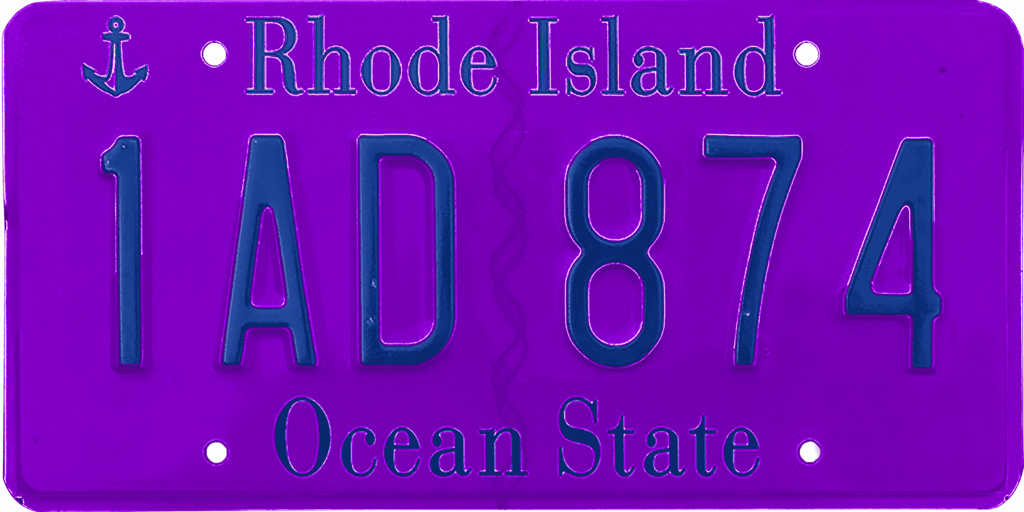 Rhode Island License Plate Wrap Kit