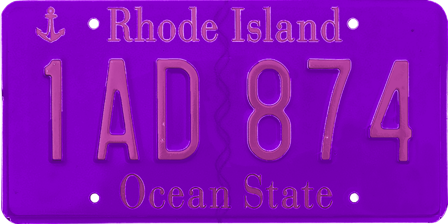 Rhode Island License Plate Wrap Kit