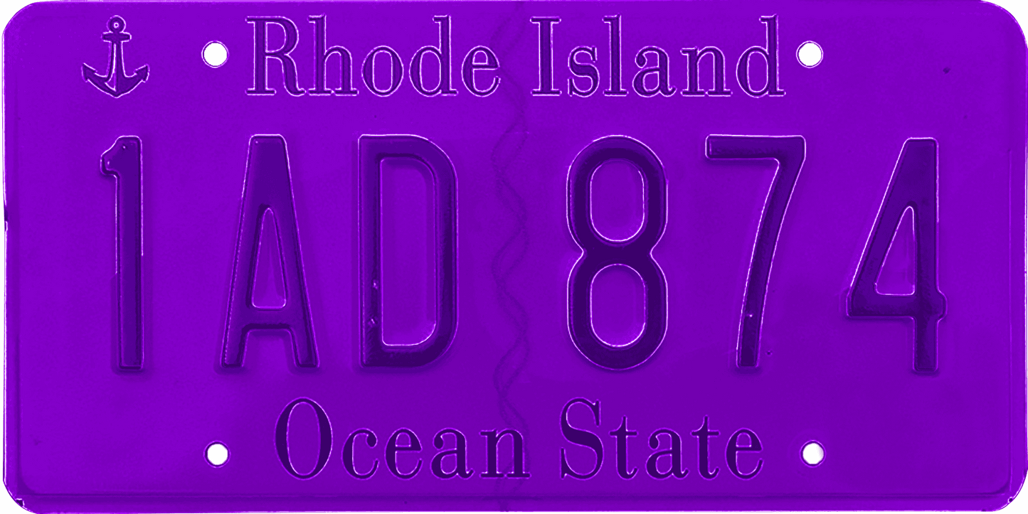 Rhode Island License Plate Wrap Kit