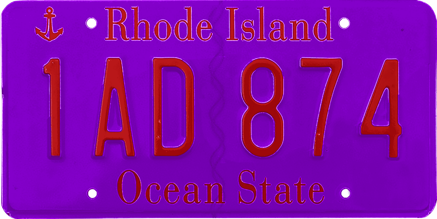 Rhode Island License Plate Wrap Kit