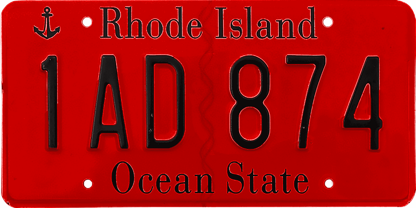 Rhode Island License Plate Wrap Kit