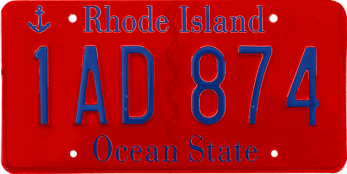 Rhode Island License Plate Wrap Kit