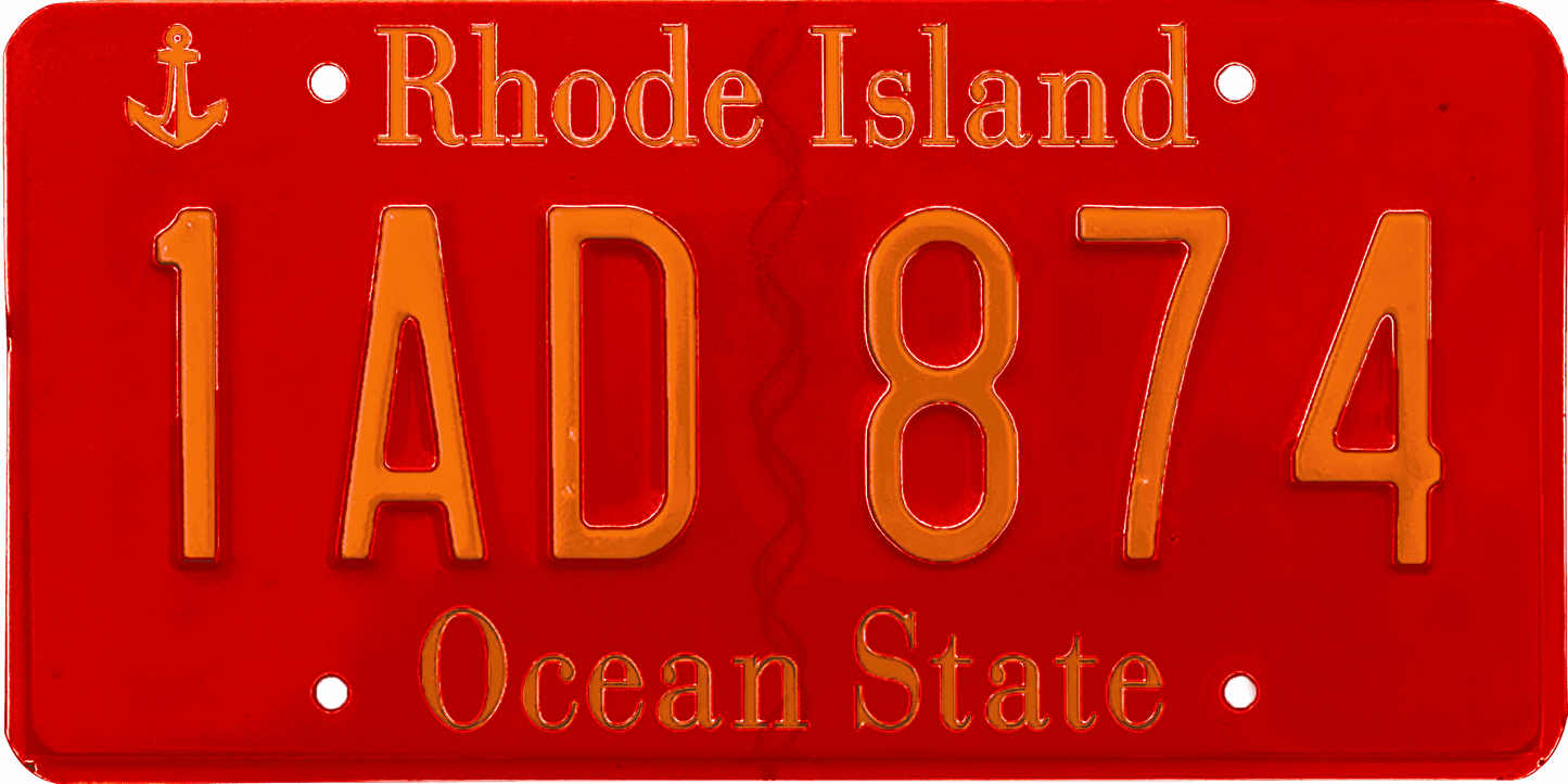 Rhode Island License Plate Wrap Kit