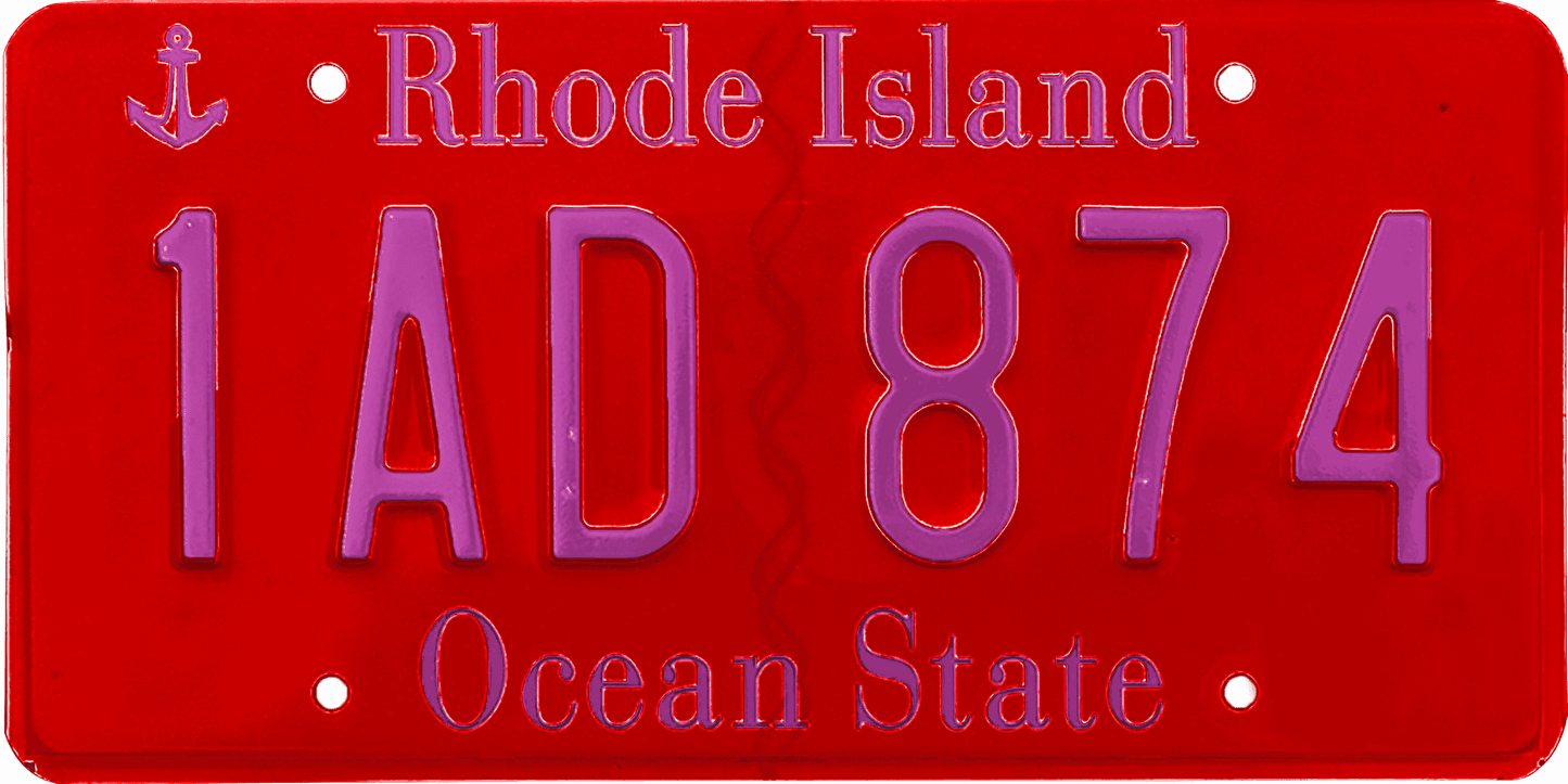 Rhode Island License Plate Wrap Kit