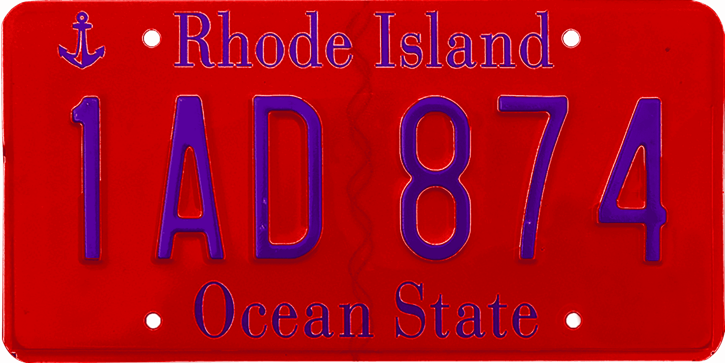 Rhode Island License Plate Wrap Kit