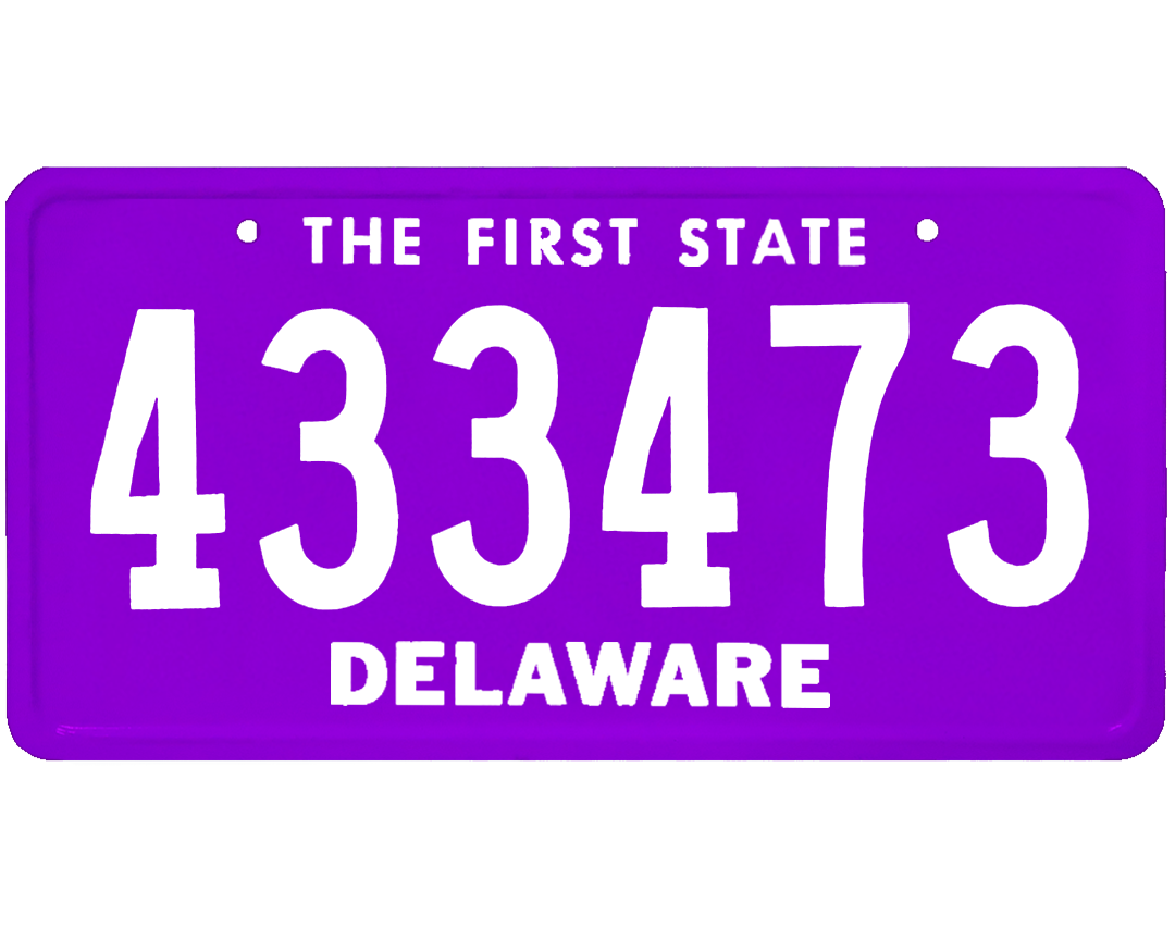 Delaware License Plate Wrap Kit