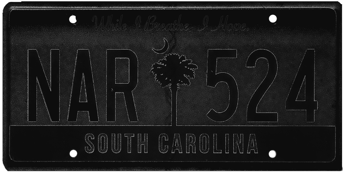 South Carolina License Plate Wrap Kit