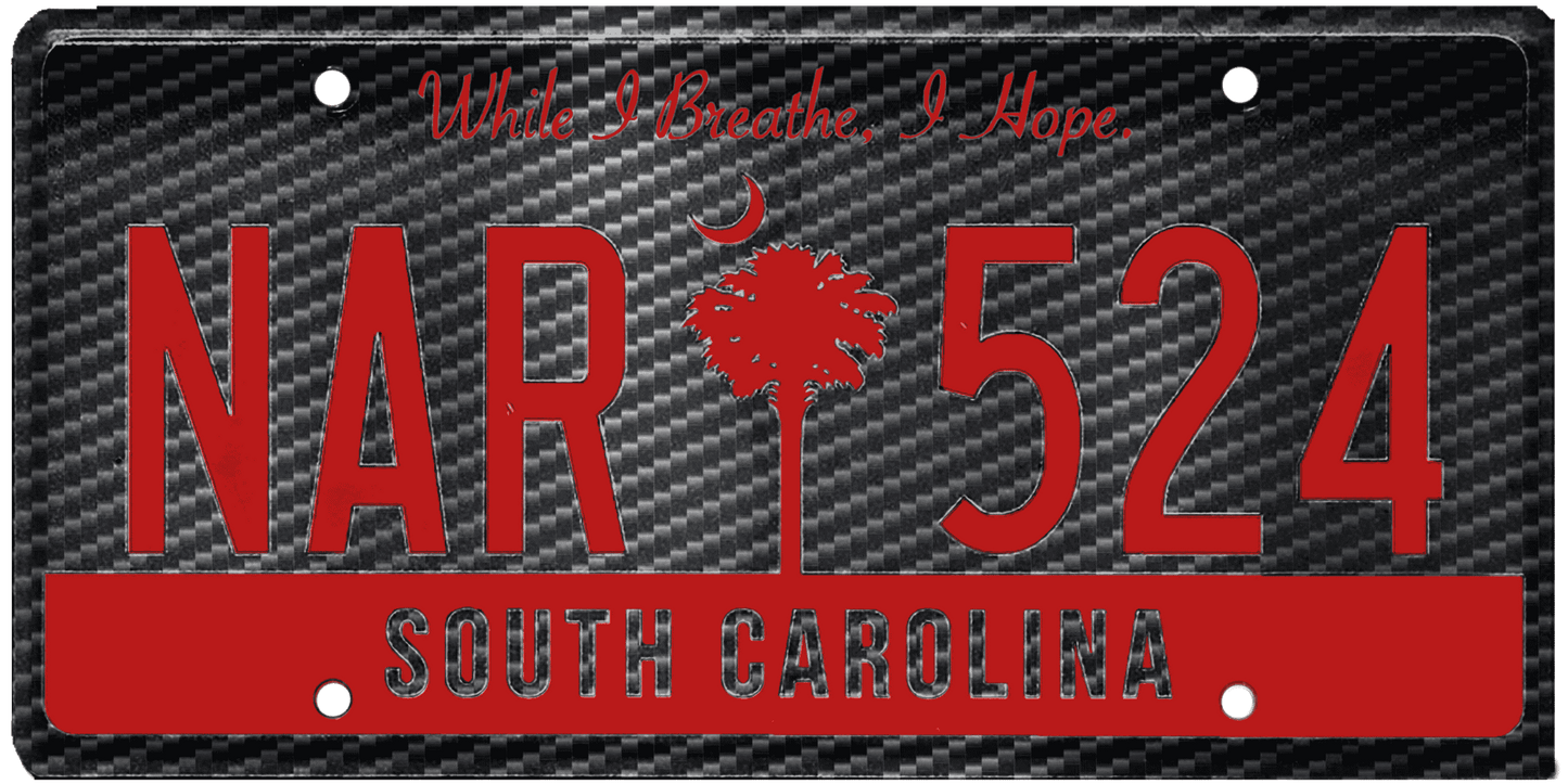 South Carolina License Plate Wrap Kit