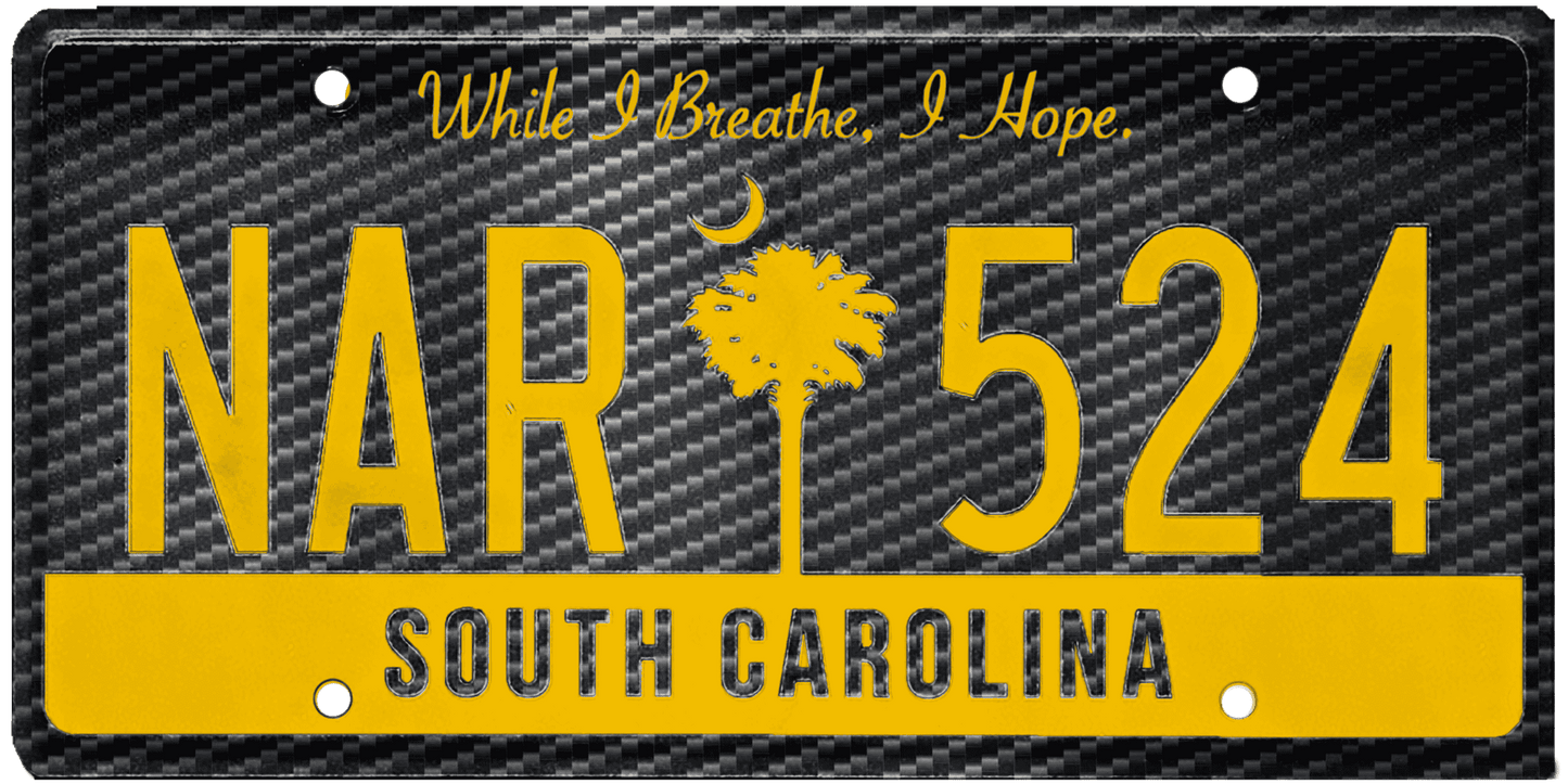 South Carolina License Plate Wrap Kit