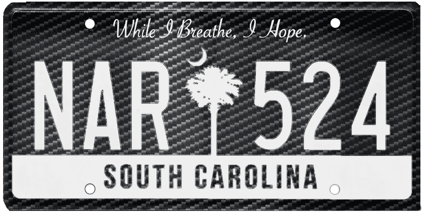 South Carolina License Plate Wrap Kit