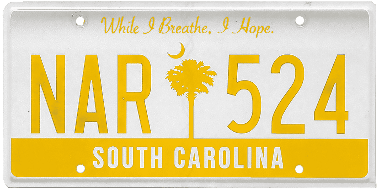 South Carolina License Plate Wrap Kit