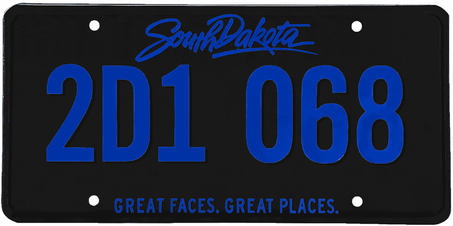 South Dakota License Plate Wrap Kit