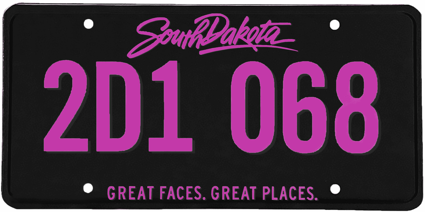 South Dakota License Plate Wrap Kit