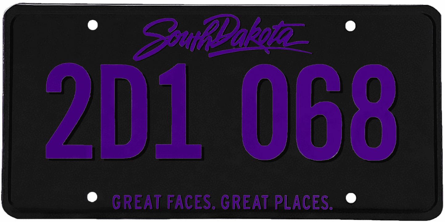 South Dakota License Plate Wrap Kit