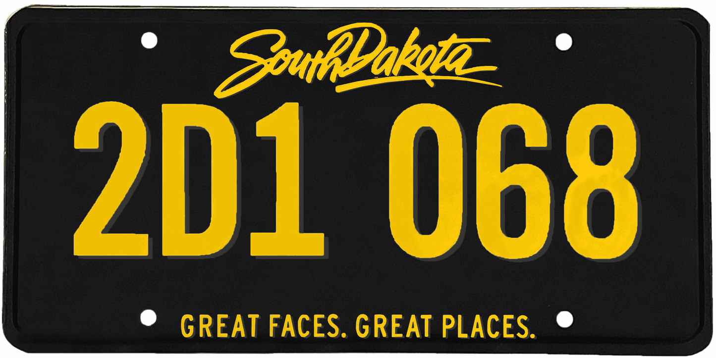 South Dakota License Plate Wrap Kit