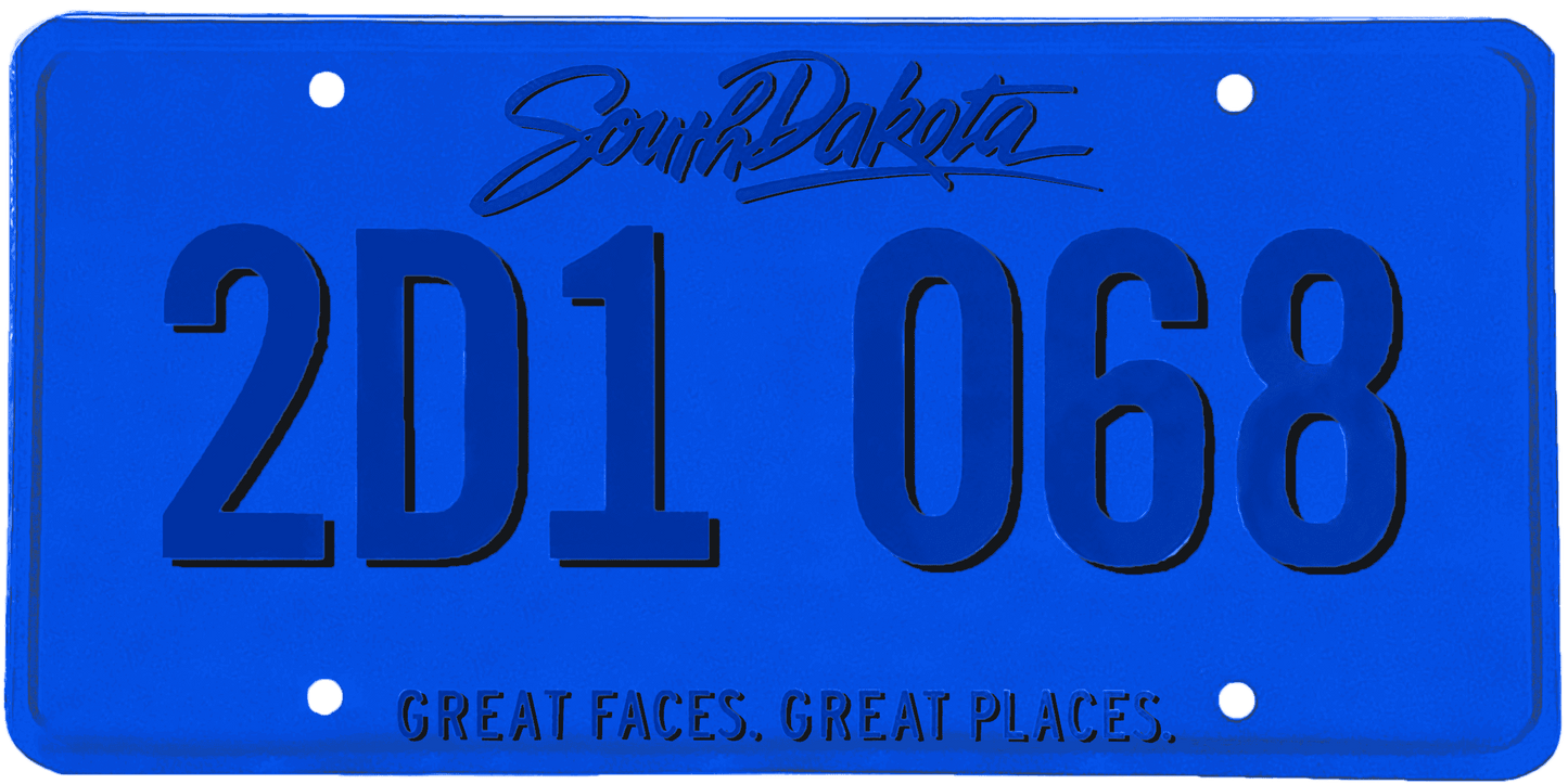 South Dakota License Plate Wrap Kit