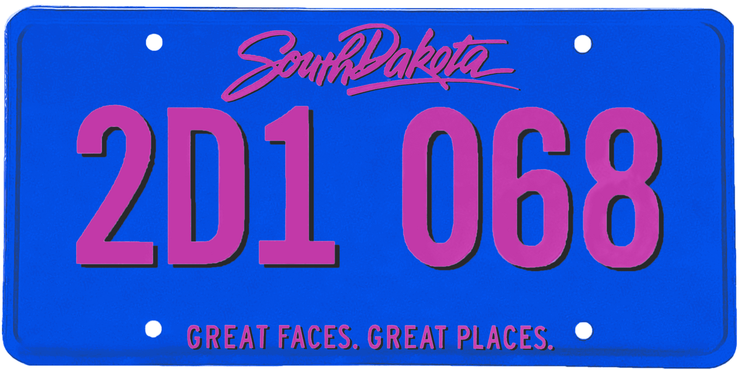 South Dakota License Plate Wrap Kit