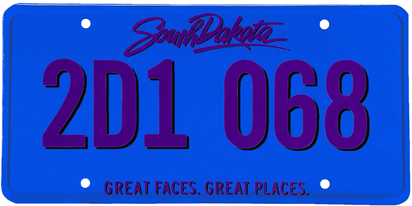 South Dakota License Plate Wrap Kit